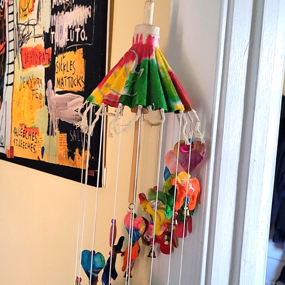 Handmade paper wind chime